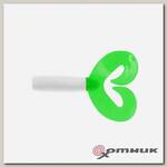 Твистер Credo Double Tail 3,54"/9 см White & Green (HS-28-016-N) Helios