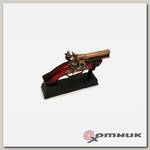 Зажигалка газовая сувенирная "Кремнёвый пистолет" на подставке без газа (ZG5-4) Viking Nordway