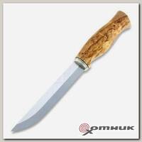 Нож Vaara AH 9608rst - с фиксир.клинком, дерев.рук-ть,125мм. клинок 12C27. Ahti