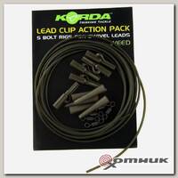 Клипса на трубке Korda Lead Clip Action Pack Weed (KLCAPW)